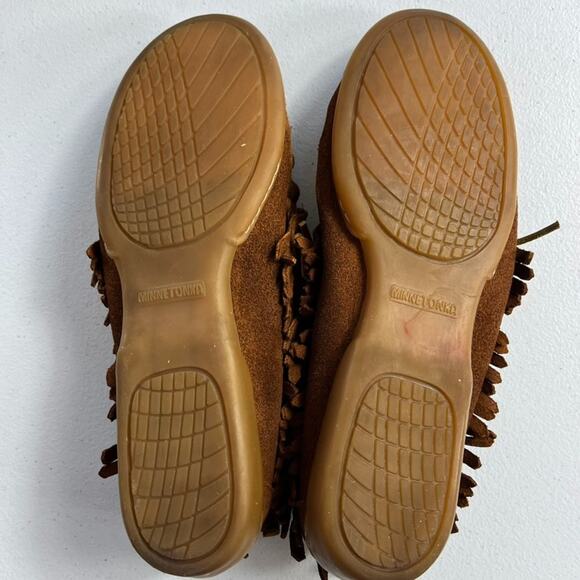 Minnetonka Moccasins Women's Size 8 Suede Leather Slip On - Picture 7 of 7